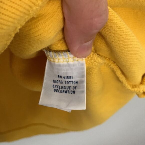 Polo Ralph Lauren Quarter Zip Sweater Long Sleeve Pullover Yellow Soft Size M - Picture 10 of 10